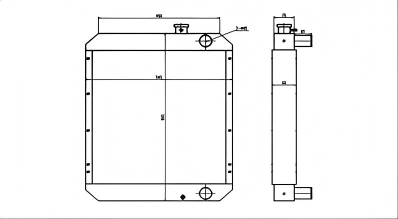 SREXR-KOM012 PC60-7 PC70-7 BR100JG-2 KOMATSU Radiator