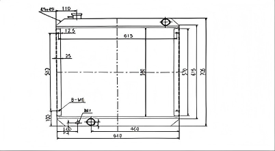 SREXR-KOM019 PC100-5 PC120-5/JV80DW-1 KOMATSU Radiator