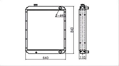 SREXR-KOM021 PC120-6 pc130-6 PC100-6 PC128US-1 KOMATSU Radiator
