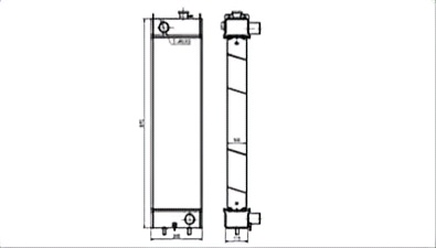 SREXR-KOM024 Good Quality PC138US-2 PC128US-2  KOMATSU Radiator