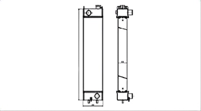 SREXR-KOM026 High Performance PC128US-2 PC138US-2 KOMATSU Radiator