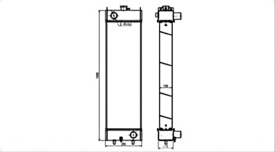 SREXR-KOM028 High Performance PC160-7 PC180-7LC-7K KOMATSU Radiator