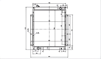 SREXR-KOM034 Hot Sale PC220-6 KOMATSU Radiator