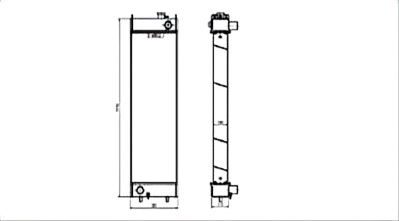 SREXR-KOM035 Hot Sale PC200-8 PC200-8MOKOMATSU Radiator