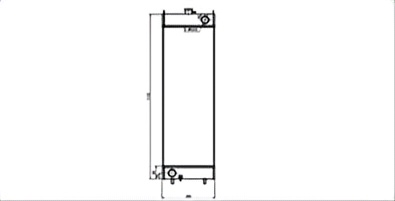 SREXR-KOM038 Hot Sale PC230NHD-8K PC210-8K PC200-8 KOMATSU Radiator