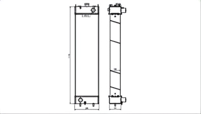 SREXR-KOM040 Hot Sale PC200-8EO KOMATSU Radiator