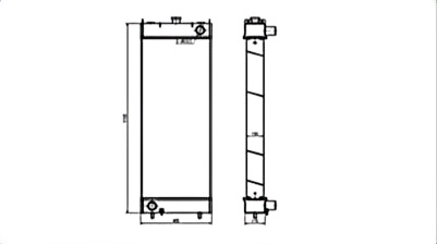 SREXR-KOM041 China Factory Sale PC220-8MO KOMATSU Radiator
