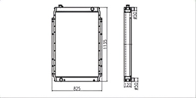 SREXR-KOM042 China Factory Sale PC220-7 PC230-7 PC240-7 PC210-7 KOMATSU Radiator