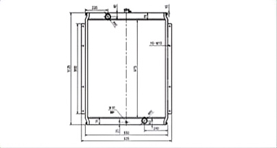 SREXR-KOM047 China Factory Sale PC300-6/350-6 pc400-5/450-5/PC300-5 KOMATSU Radiator