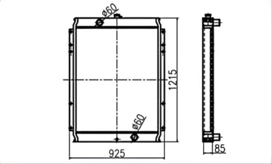 SREXR-KOM048 China Factory Sale PC300 PC350-7 PC360-7 PC380-7 PC340-7 KOMATSU Radiator