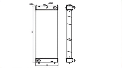 SREXR-KOM050 China Factory Sale PC400-7/PC300-7EO PC350-8/PC300-8/PC450-7 PC350-7EO/PC340-7EO KOMATSU Radiator