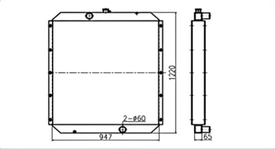 SREXR-KOM051 China Factory Sale PC450-6 PC400-6 KOMATSU Radiator