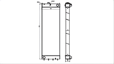 SREXR-KOM054 China Factory Sale PC400-8 PC450-8 PC450-7EO PC400-7EO KOMATSU Radiator