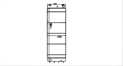 SREXR-KOM055 China Factory Sale PC550-7 KOMATSU Radiator