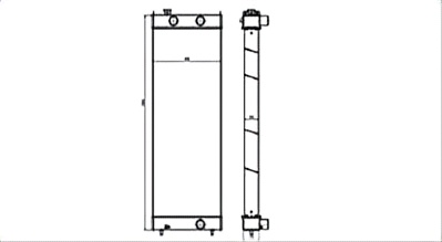 SREXR-KOM056 China Factory Sale PC600-8 PC600-8EO PC650-8EO PC700-8R KOMATSU Radiator