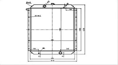 SREXR-KOM057 China Factory Sale PC600-6/PC650-6 PC600-7 KOMATSU Radiator