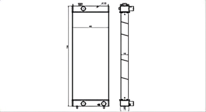 SREXR-KOM058 PC600-8/PC600-8EO PC650-8EO PC700-8R KOMATSU Radiator