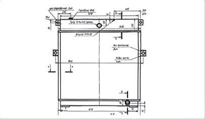 SREXR-KOM061 Auto Engine PC1250-7 KOMATSU Radiator