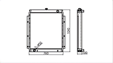 SREXR-KOM064 Auto Cooling PC220-6 KOMATSU Radiator