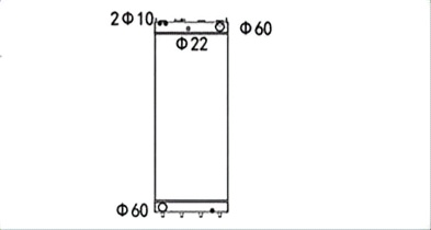 SREXR-KOM066 Auto Cooling PC360-10 PC390-10 KOMATSU Radiator