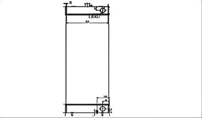 SREXR-KOM067 Auto Cooling PC138US-10 KOMATSU Radiator