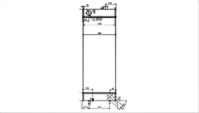 SREXR-KOM068 Engine Cooling PC228US-3EO KOMATSU Radiator