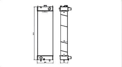 SREXR-KOM071 Engine Cooling PC200-8MO KOMATSU Radiator