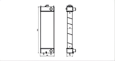 SREXR-KOM078 Auto Cooling WA150-5 KOMATSU Radiator