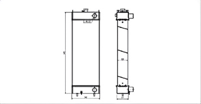 SREXR-KOM080 Auto Cooling WA200-6 WA250-6 KOMATSU Radiator