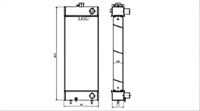 SREXR-KOM081 Auto Cooling WA200-PZ-6 WA250-6 KOMATSU Radiator