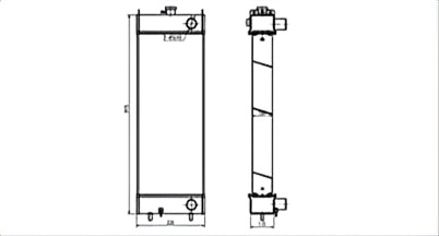 SREXR-KOM082 Auto Cooling WA320-5 KOMATSU Radiator