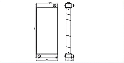 SREXR-KOM084 High Quality Auto WA380-Z-6 KOMATSU Radiator