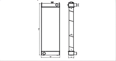 SREXR-KOM085 High Quality Auto WA380-6 KOMATSU Radiator