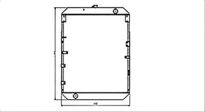 SREXR-KOM086 High Quality Auto WA380-5 KOMATSU Radiator