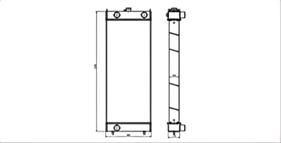 SREXR-KOM087 High Quality Auto WA470-6B WA480-6 WA450-6 KOMATSU Radiator