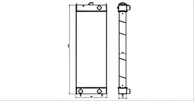 SREXR-KOM089 High Quality Auto WA470-6A WA480-6 WA450-6 KOMATSU Radiator