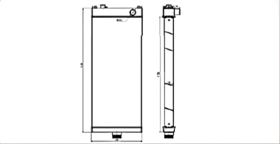SREXR-KOM090 High Quality Auto WA500-6 KOMATSU Radiator