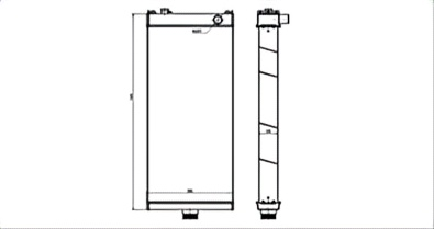 SREXR-KOM095 High Quality Auto WA500-7 KOMATSU Radiator