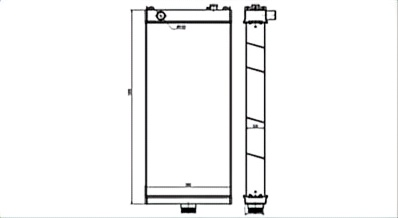 SREXR-KOM097 High Quality Auto WA500-7 KOMATSU Radiator