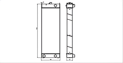 SREXR-KOM098 High Quality Auto WA380-7 KOMATSU Radiator