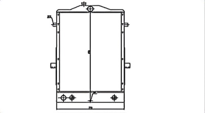 SREXR-KOM100 High Quality Auto WA300-3A WA320-3 KOMATSU Radiator