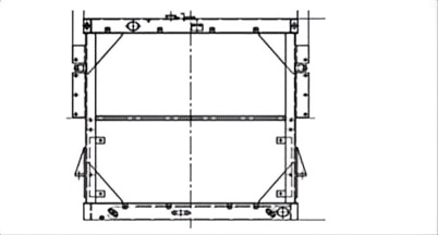 SREXR-KOM108 High Quality Auto WA600-3 KOMATSU Radiator
