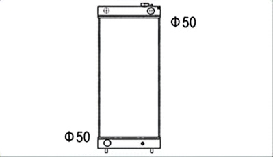 SREXR-KOM109 High Quality Auto WA600-3 KOMATSU Radiator