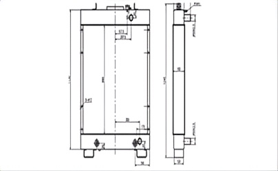 SREXR-KOM112 High Quality Auto D61EX-12 D61PX-12 KOMATSU Radiator