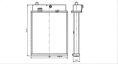 SREXR-KOM124 High Quality Auto D150A-1 KOMATSU Radiator