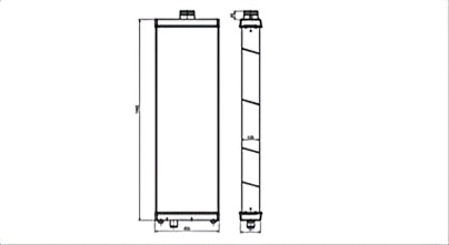 SREXR-KOM126 High Quality Auto D375A-6 KOMATSU Radiator