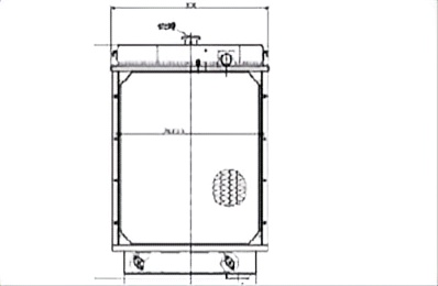 SREXR-KOM133 High Quality Auto TY130 SD13 KOMATSU Radiator