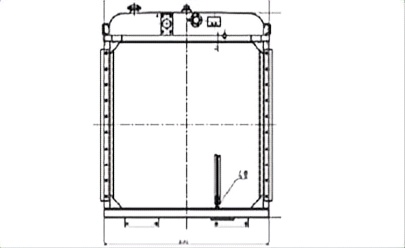 SREXR-KOM134 High Quality Auto TY230 SD23 KOMATSU Radiator