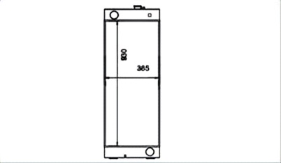 SREXR-KOM135 High Quality Auto GD555-5 KOMATSU Radiator