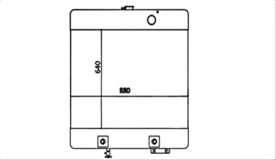SREXR-KOM136 High Quality Auto GD661A-1 KOMATSU Radiator